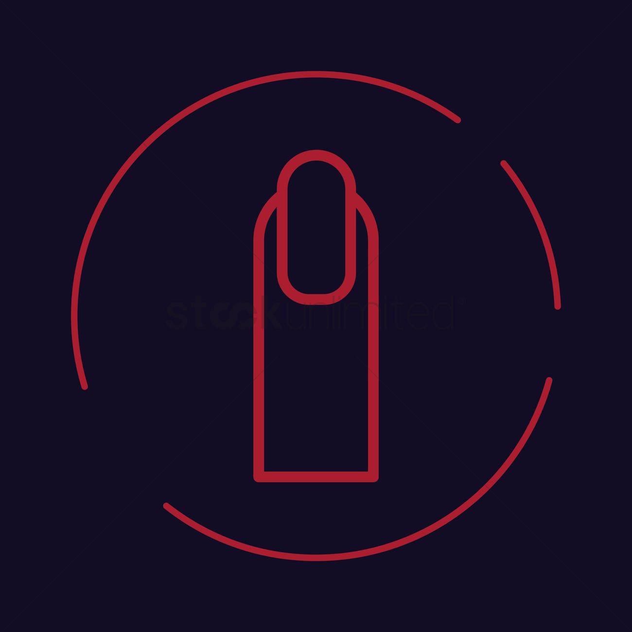 Fingernail Vector Image 1300x1300 Fingernail Vector Image