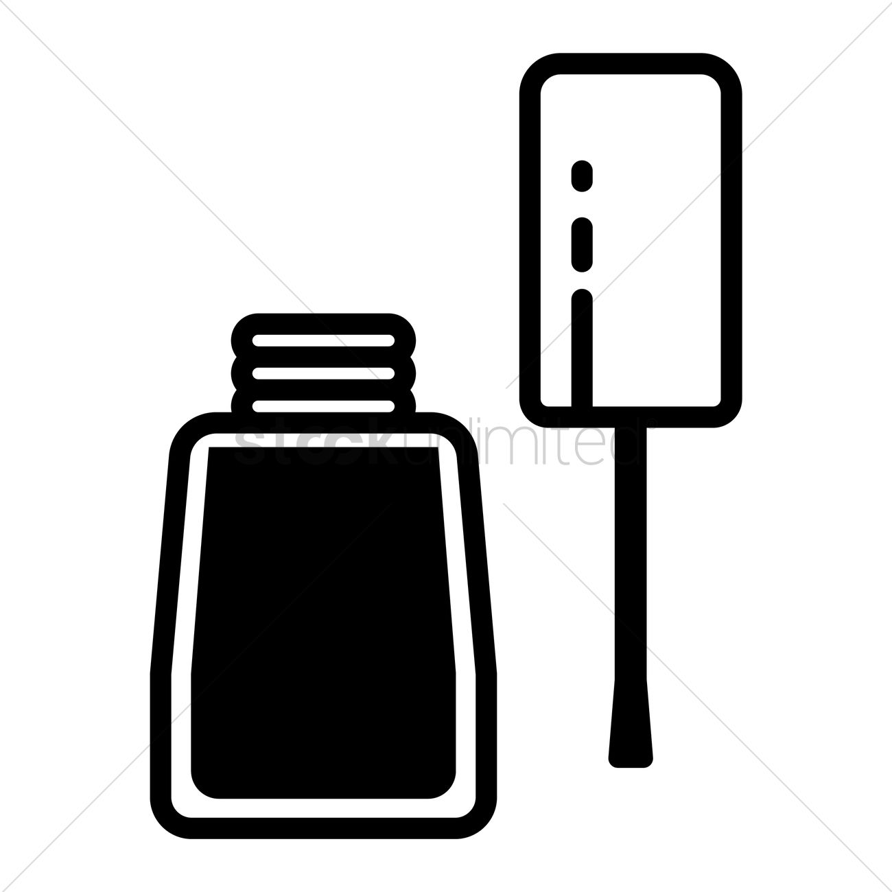 Free Nail Polish Bottle Vector Image 1300x1300 Free Nail Polish Bottle Vector Image