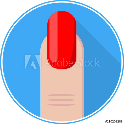 Nail Icon Fingernail Vector Nail Flat Logo 500x500 Nail Icon Fingernail Vector Nail Flat Logo