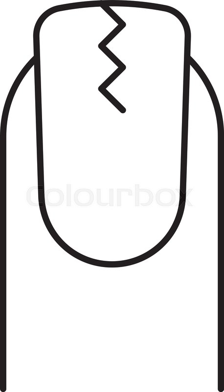 Cracked Fingernail Linear Icon Thin Stock Vector Colourbox 458x800 Cracked Fingernail Linear Icon Thin Stock Vector Colourbox