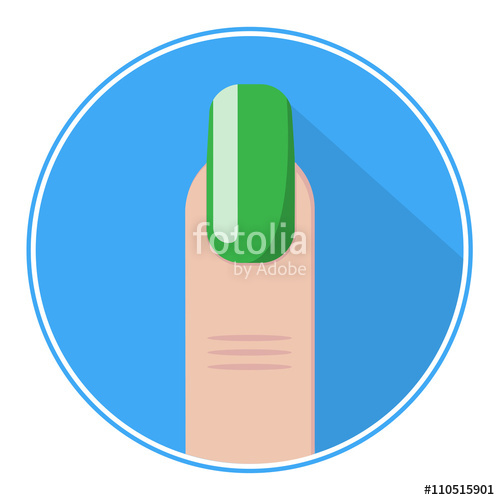 Nail Icon Green Fingernail Vector Nail Flat Logo Stock Image 500x500 Nail Icon Green Fingernail Vector Nail Flat Logo Stock Image