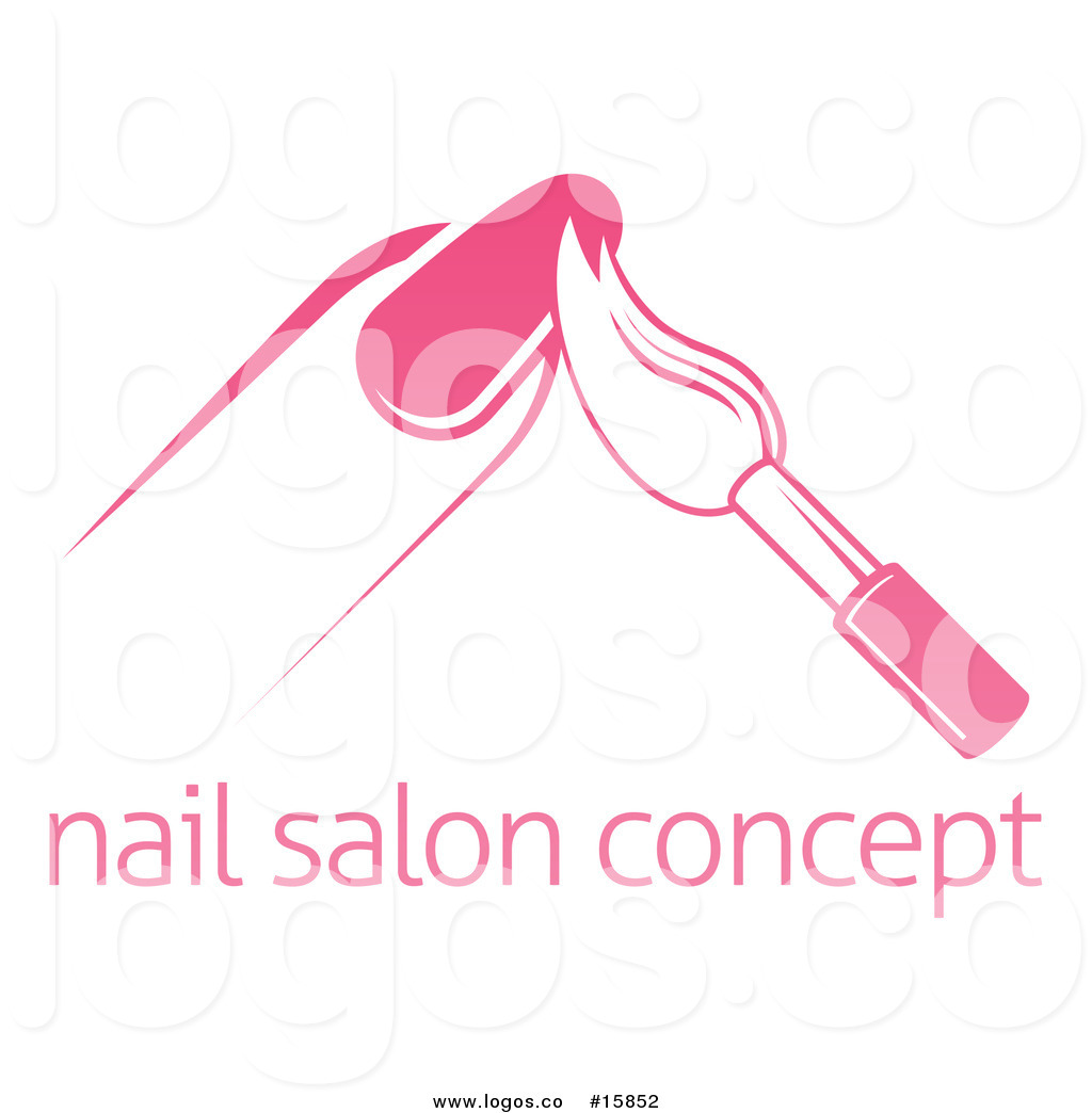 Royalty Free Vector Logo Of Pink Nail Polish Brush Over 1024x1044 Royalty Free Vector Logo Of Pink Nail Polish Brush Over