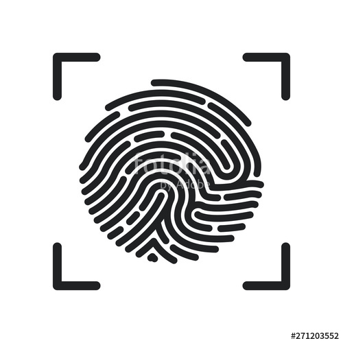 Fingerprint Icon Vector