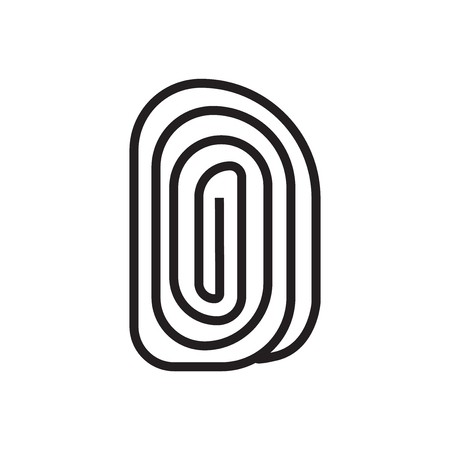 450x450 Fingerprint Icon Vector Isolated On White Background For Your Web