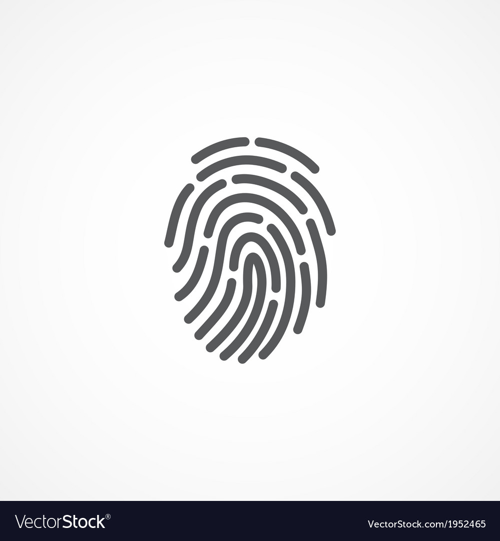 999x1080 Fingerprint Icon Vector