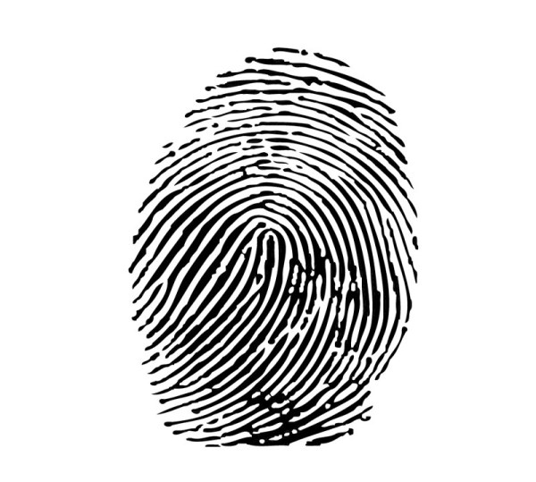 600x539 Fingerprint Icon Vector