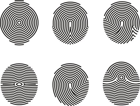 477x362 Fingerprint Vector Icons Set Premium Clipart