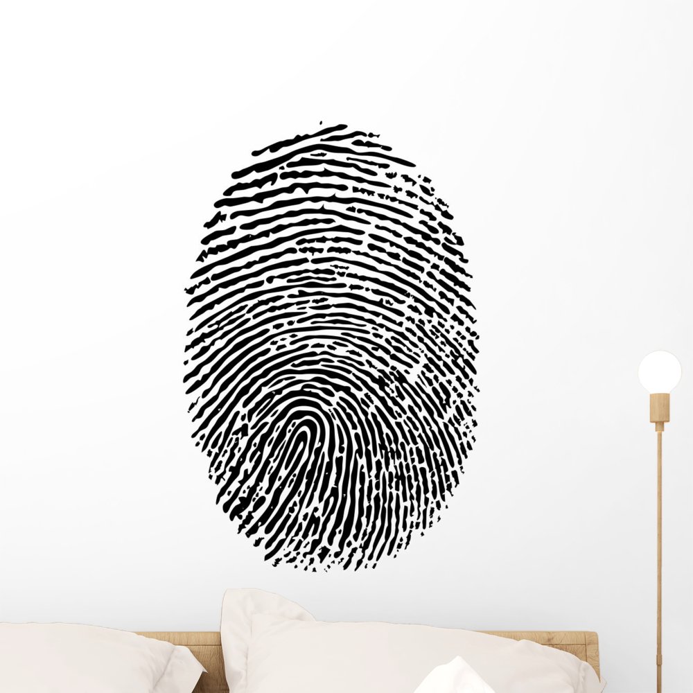 1000x1000 Wallmonkeys Fingerprint Vector Wall Decal Peel