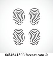 180x195 Free Art Print Of Fingerprint Vector Icon Fingerprints Vector