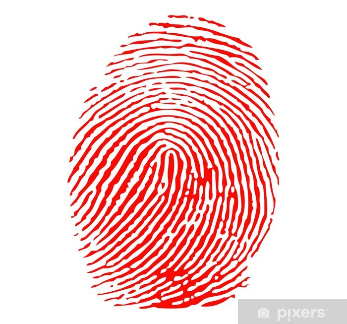 700x653 Red Fingerprint Vector Door Sticker We Live To Change