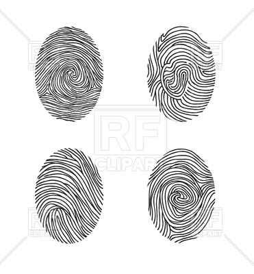 371x400 Set Of Fingerprint Vector Image Of Icons And Emblems Terriana