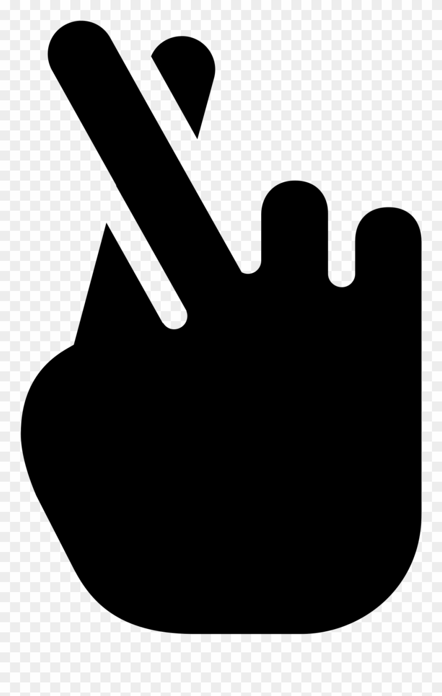 880x1387 Fingers Crossed Filled Icon Free Download Png And Vector Clipart
