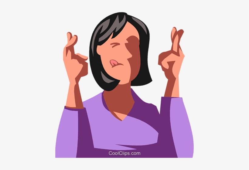 820x560 Download Free Png Woman With Her Fingers Crossed Royalty Free
