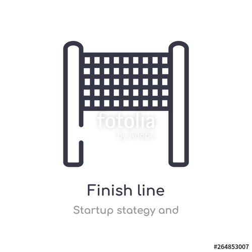 Finish Line Outline Icon Isolated Line Vector Illustration 500x500 Finish Line Outline Icon Isolated Line Vector Illustration