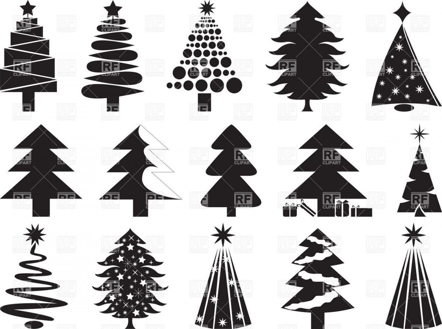 1440x1071 Hd Dual Vector Pine Tree Silhouette Images Free Vector Art