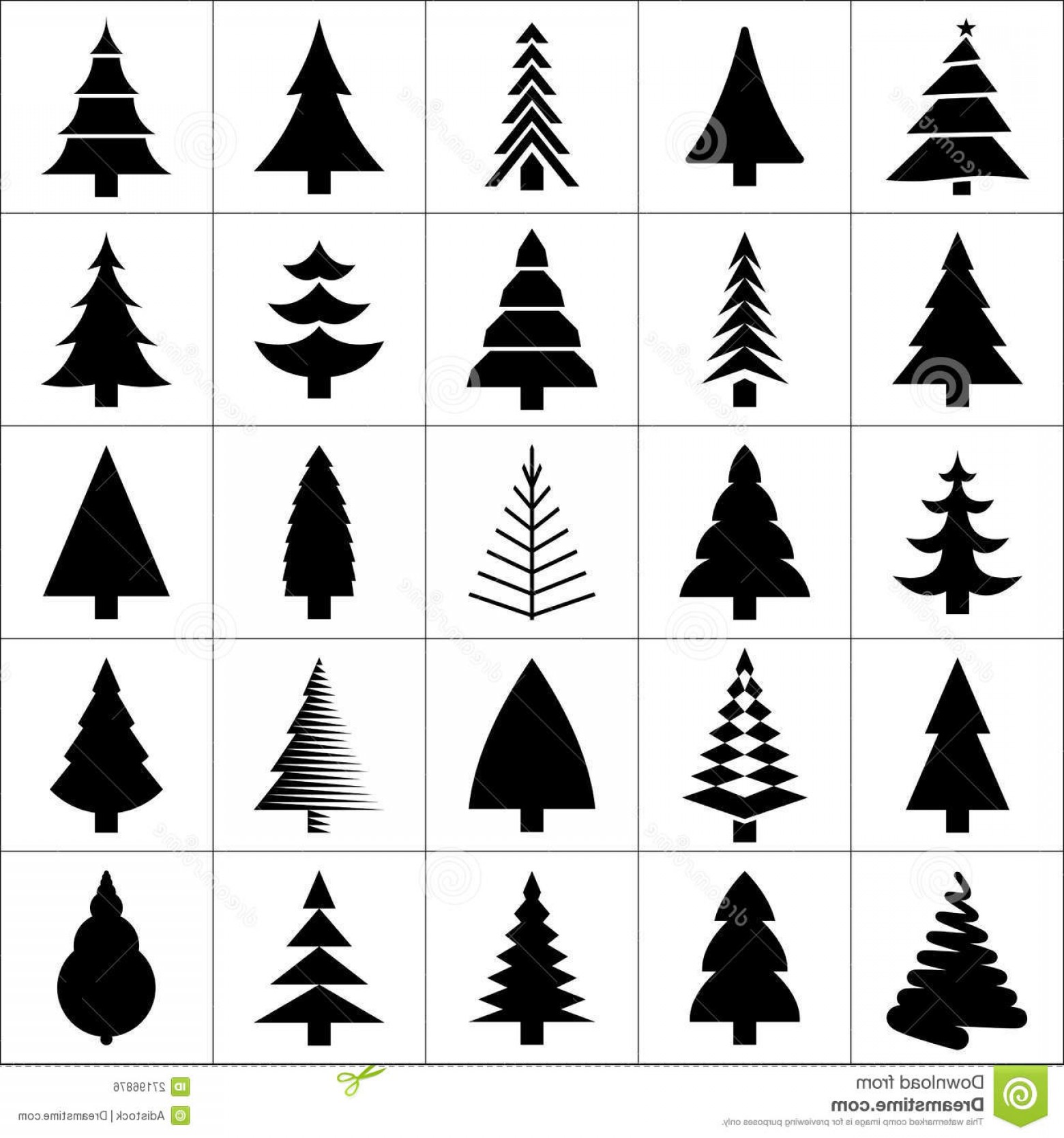 1560x1668 Royalty Free Stock Image Christamas Tree Silhouette Design Vector