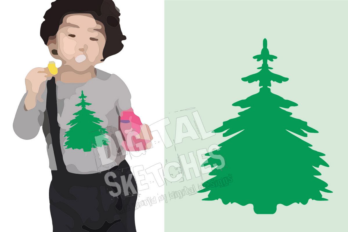 1200x800 Fir Tree Vector Graphic, Tree Forest