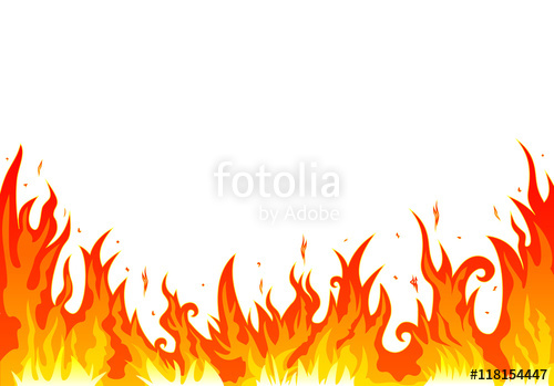 500x349 Flame Flames Burning Fire Abstract Fire On A White Background