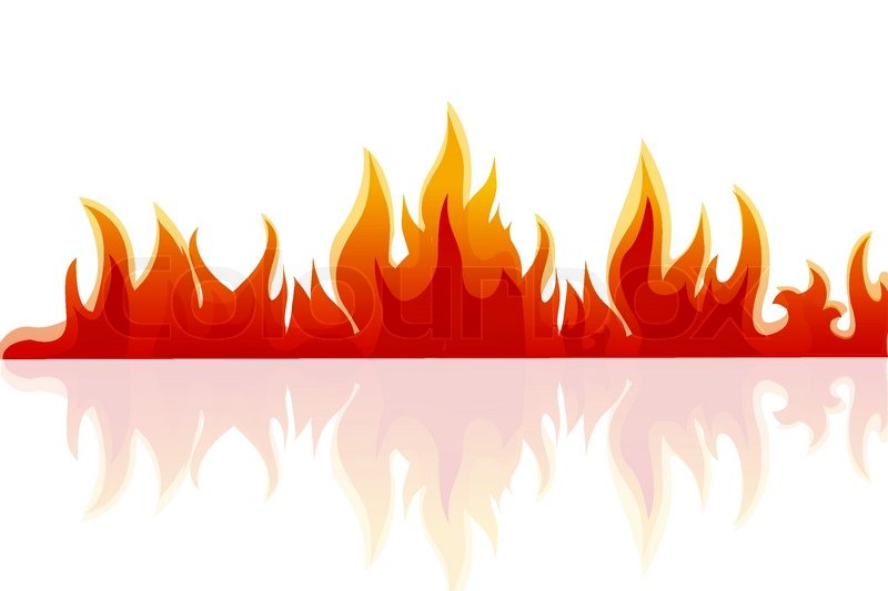 800x533 Illustration Of Fire On White Stock Vector Colourbox