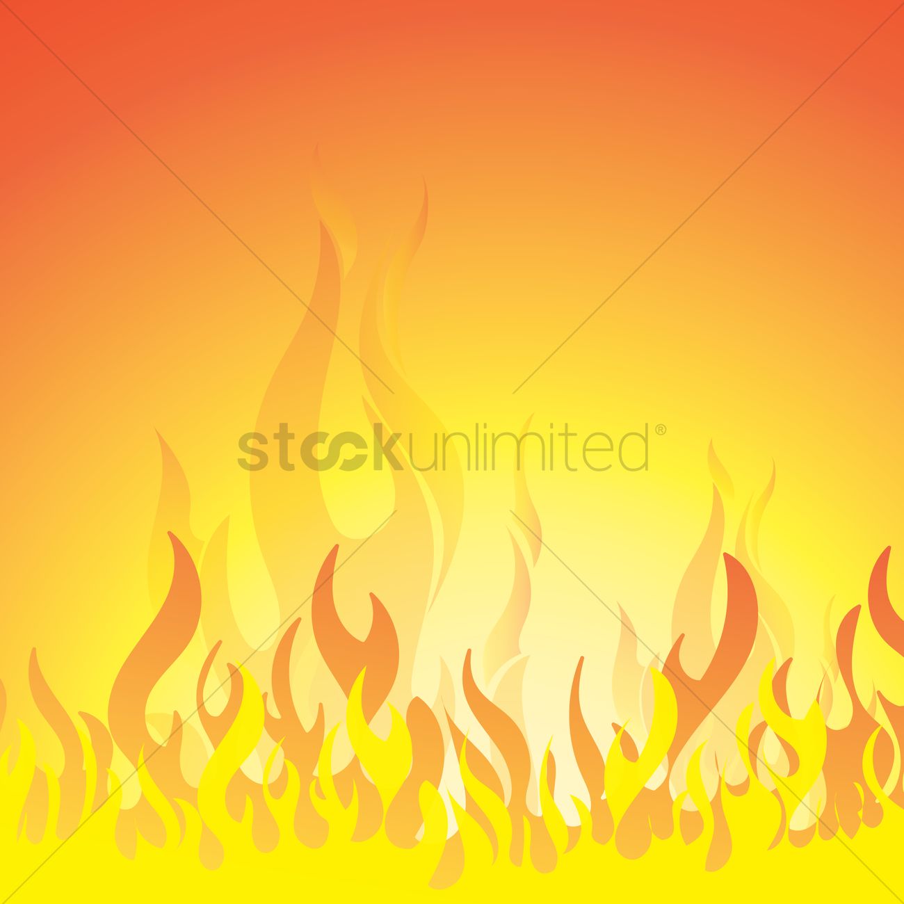 1300x1300 Abstract Fire Background Vector Image