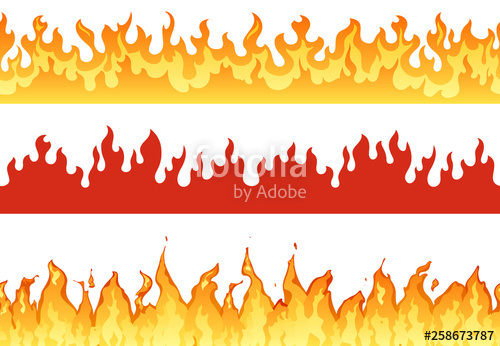 Fire Border Vector at Vectorified.com | Collection of Fire Border ...