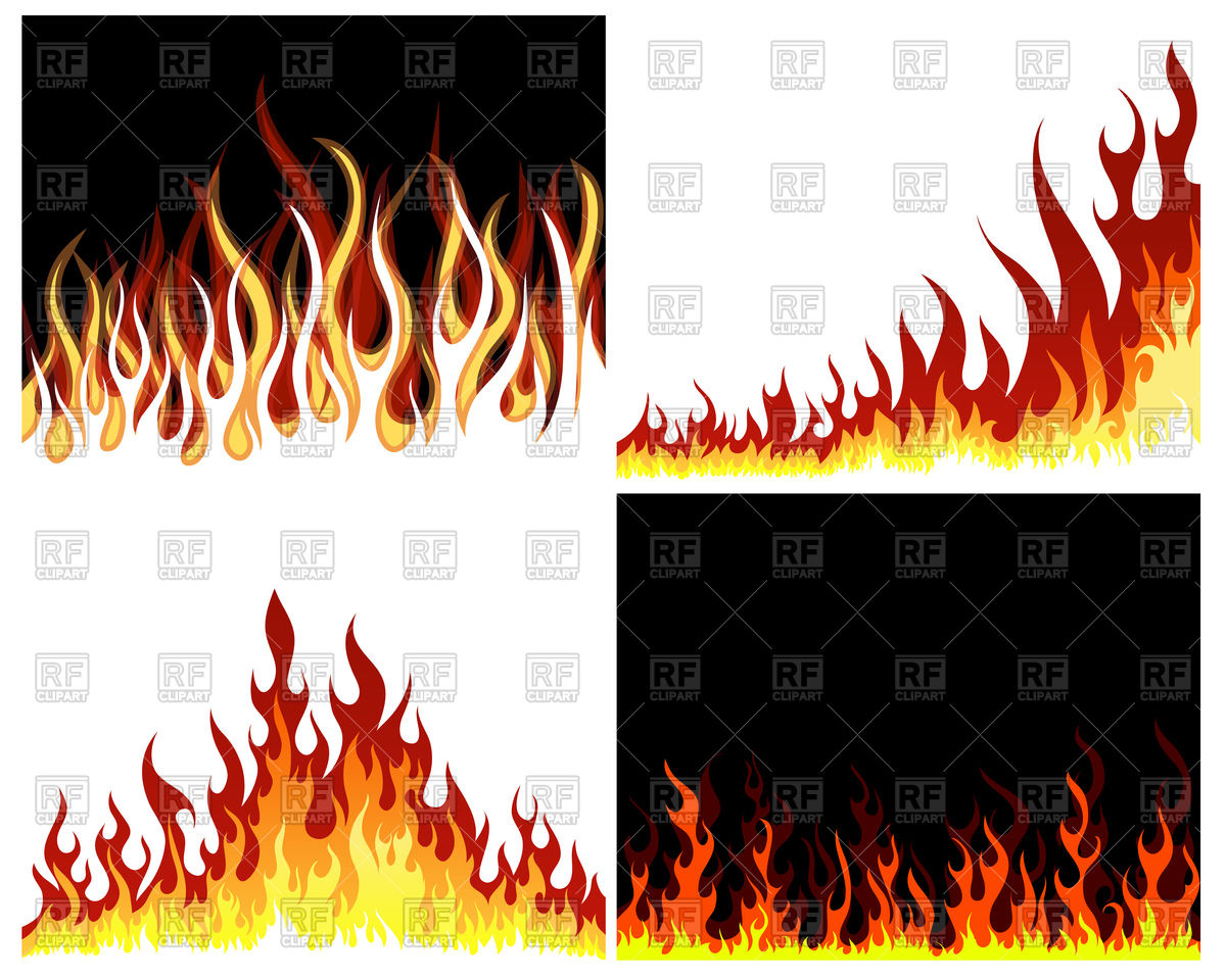Fire Flame Border Set Vector Image Of Backgrounds, Textures 1200x960 Fire Flame Border Set Vector Image Of Backgrounds, Textures