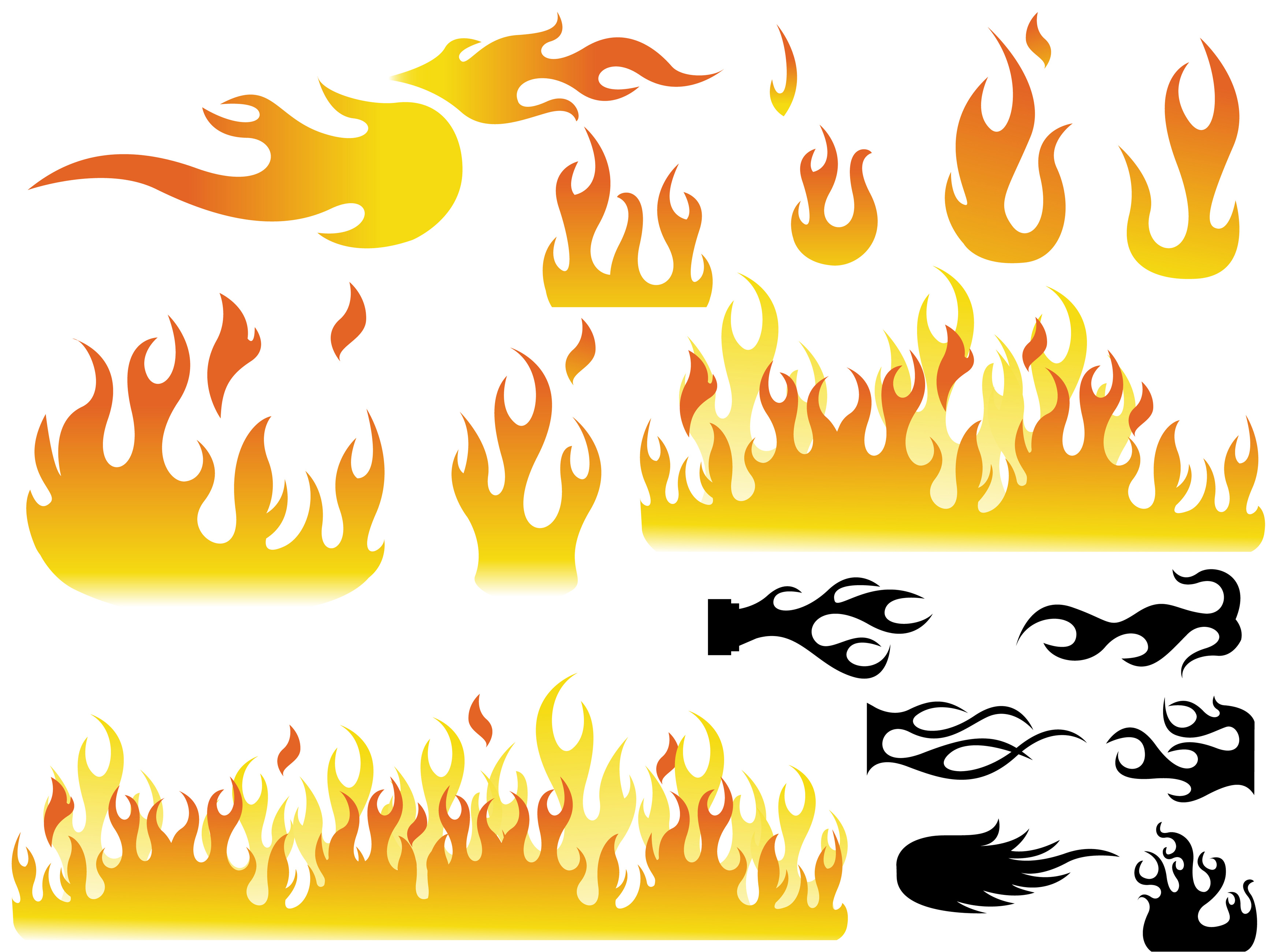 Flame Clipart Art Vector For Free Download And Use Images 3458x2600 Flame Clipart Art Vector For Free Download And Use Images