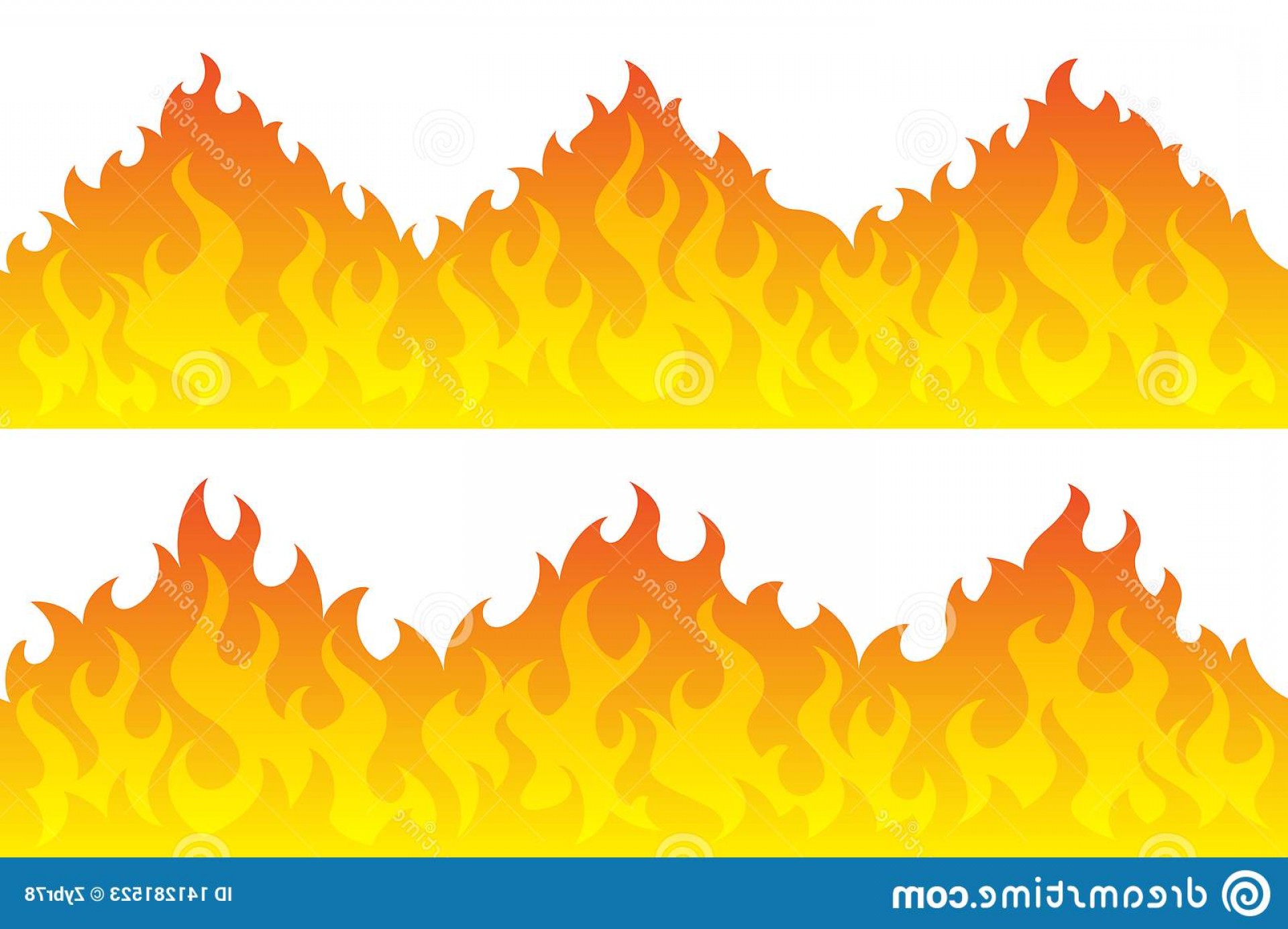 Fire Border Vector at Vectorified.com | Collection of Fire Border ...