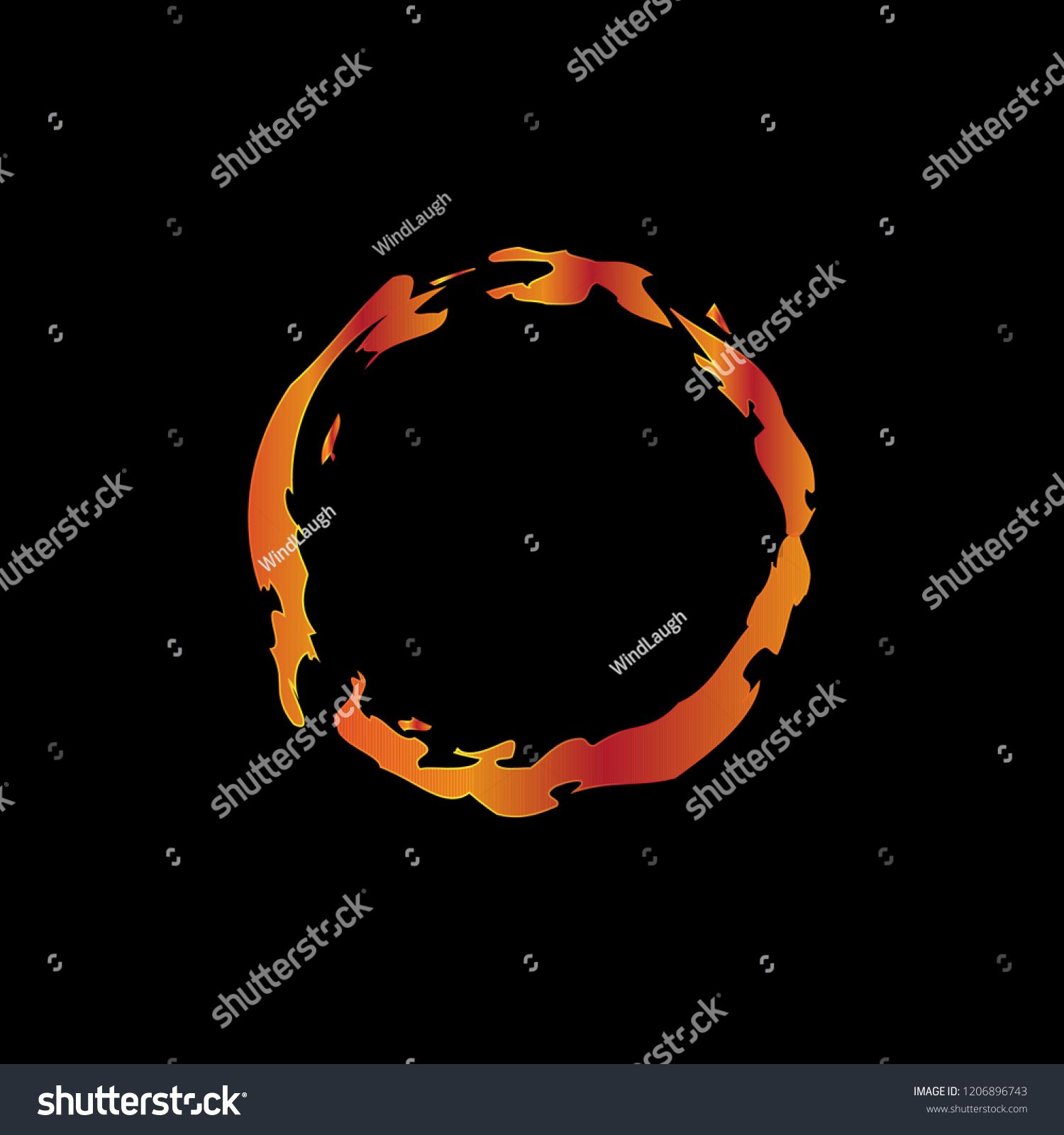 Fire Circle Vector Illustration Brush Painted Fireball Isolated 1500x1600 Fire Circle Vector Illustration Brush Painted Fireball Isolated