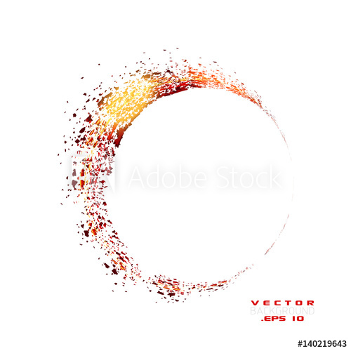 Vector Sparkles Circle Frame Red Frame Vector Illustration Fire 500x500 Vector Sparkles Circle Frame Red Frame Vector Illustration Fire