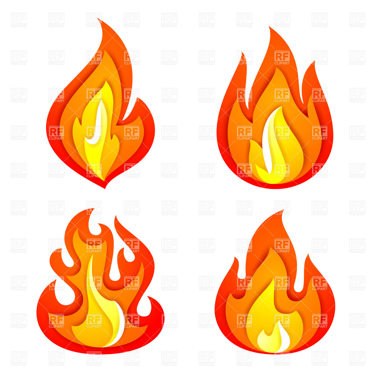 Simple Symbolic Fire And Flame Icons Vector Image Of Icons 1200x1200 Simple Symbolic Fire And Flame Icons Vector Image Of Icons