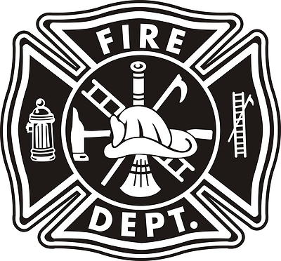 400x372 Firefighter Maltese Cross Vector Art