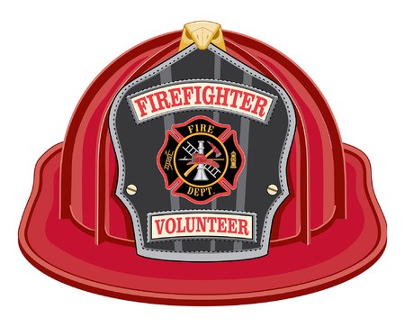 450x363 Firefighter Volunteer Red Helmet Is An Illustration Of A Red