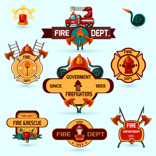 600x600 Preview Fire Dept Logo Vector