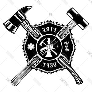 300x300 Fire Department Maltese Cross Symbol Illustration Createmepink