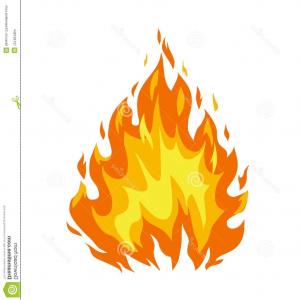300x300 Photostock Vector Flames Burning Fire Abstract Fire On A White
