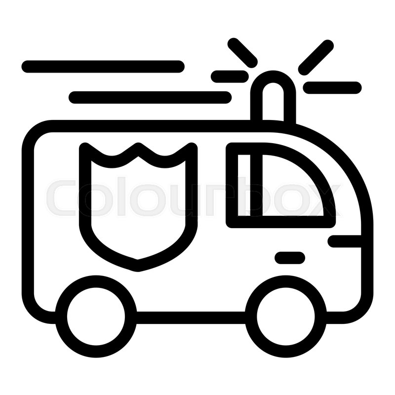 800x800 Fire Engine Line Icon Fire Truck Stock Vector Colourbox