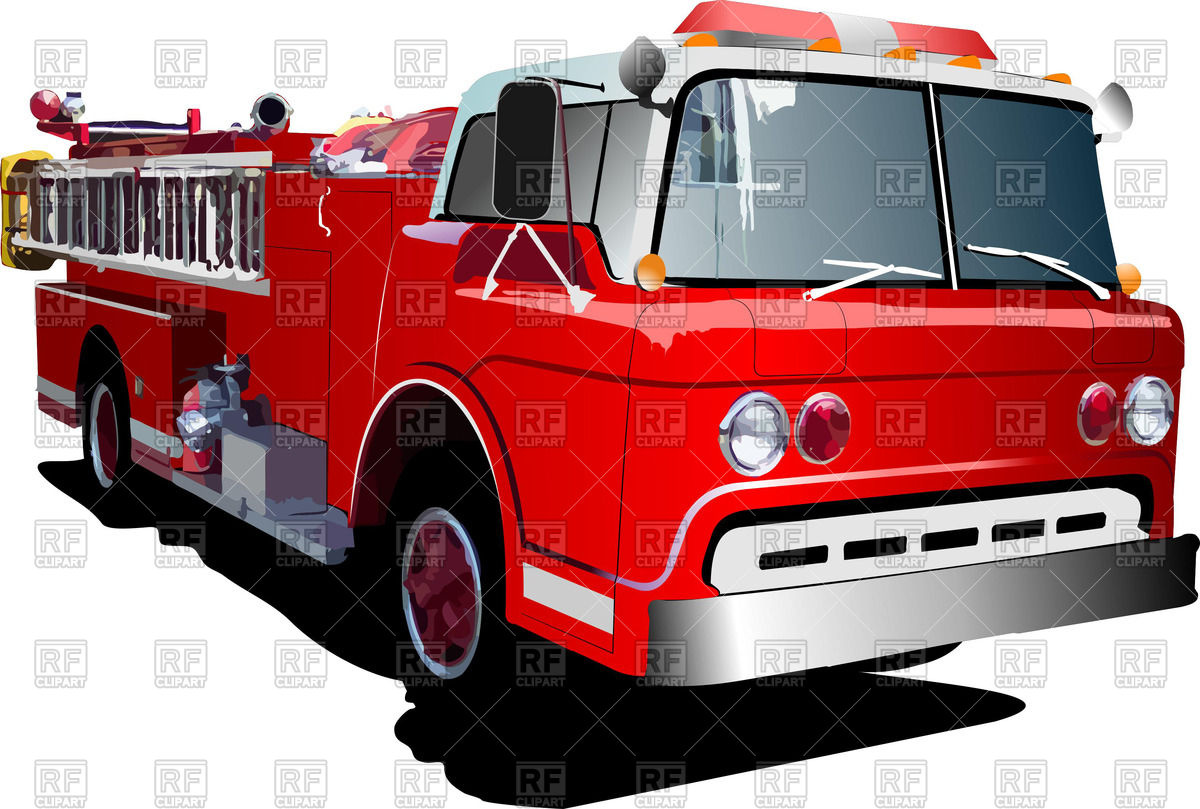1200x809 Big Fire Engine Vector Image Of Transportation Leonido