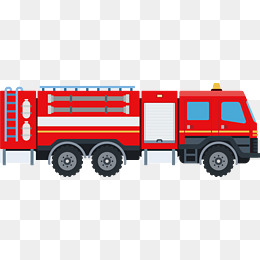 260x260 Red Fire Truck Vector, Truck Clipart, Ha