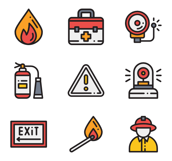 600x564 Fire Extinguisher Icons