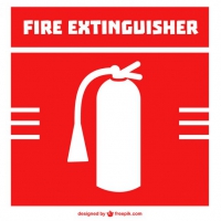 200x200 Fire Extinguisher Sign Free Vector Graphic Art Free Download
