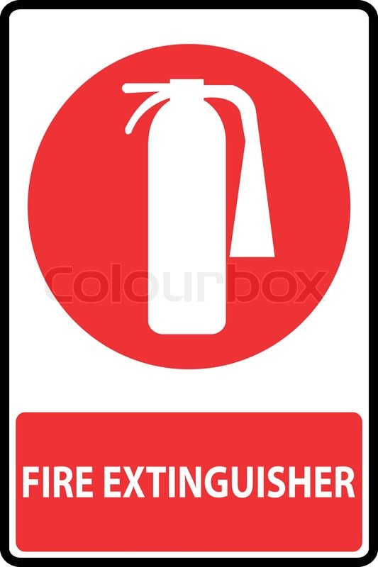 533x800 Symbol Of Fire Extinguishers Sign Stock Vector Colourbox
