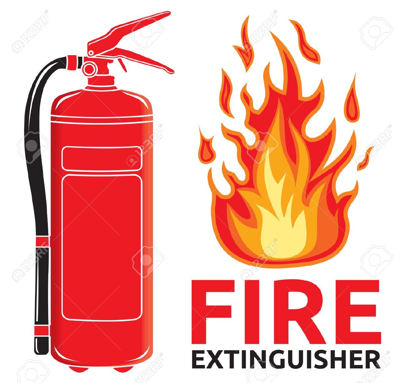 1300x1230 Fire Extinguisher Vector Clipart Free Cliparts Download