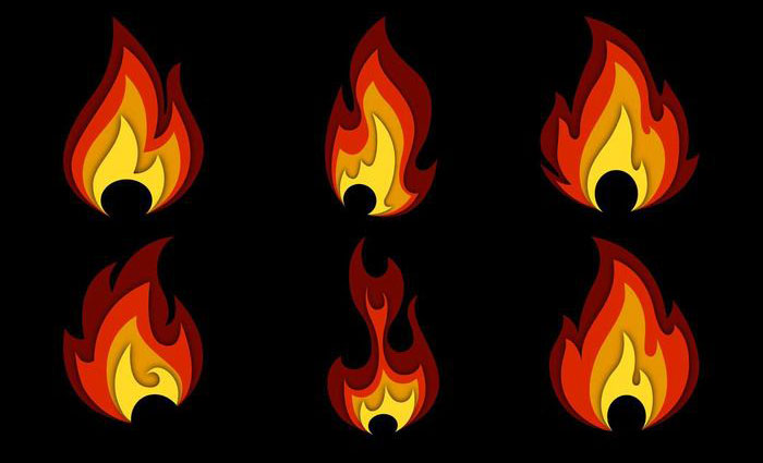 Flame Vector Image at Vectorified.com | Collection of Flame Vector ...