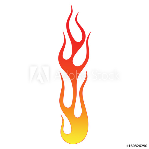500x500 Flame Vector Fire Colored Tribal Flames It Can Be Used