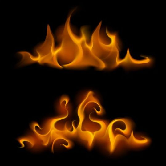 539x539 Yellow Fire Flame Vector Set Free Download