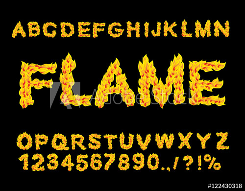 500x390 Flame Alphabet Fire Font Fiery Letters Burning Abc Hot Typog