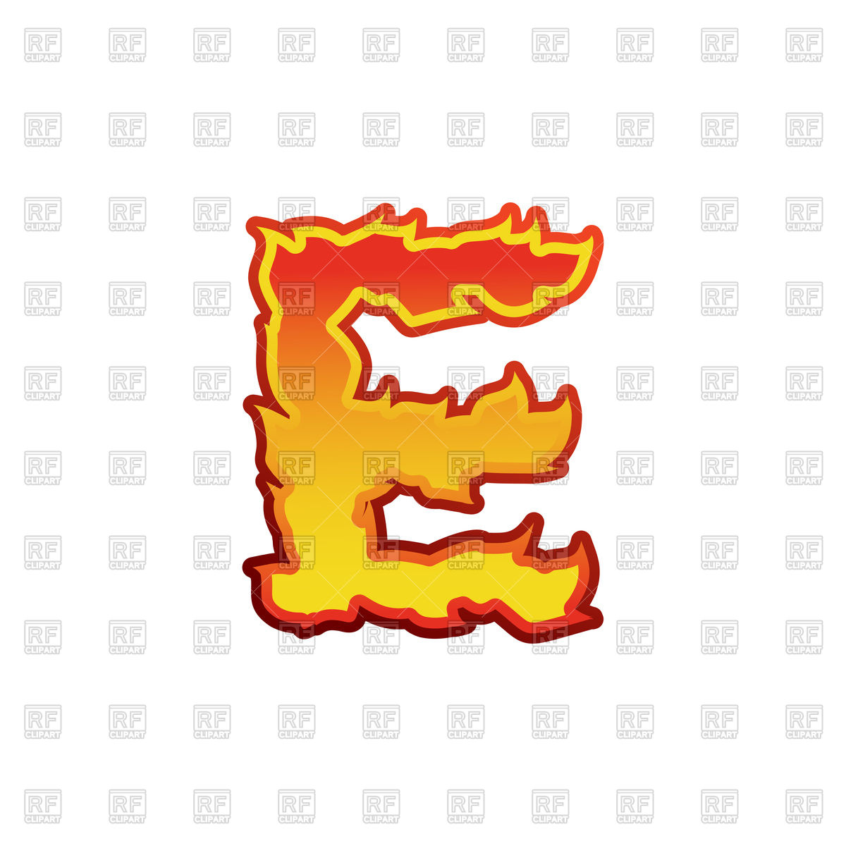 1200x1200 Letter E Fire Font Vector Image Of Fonts Type Popaukropa