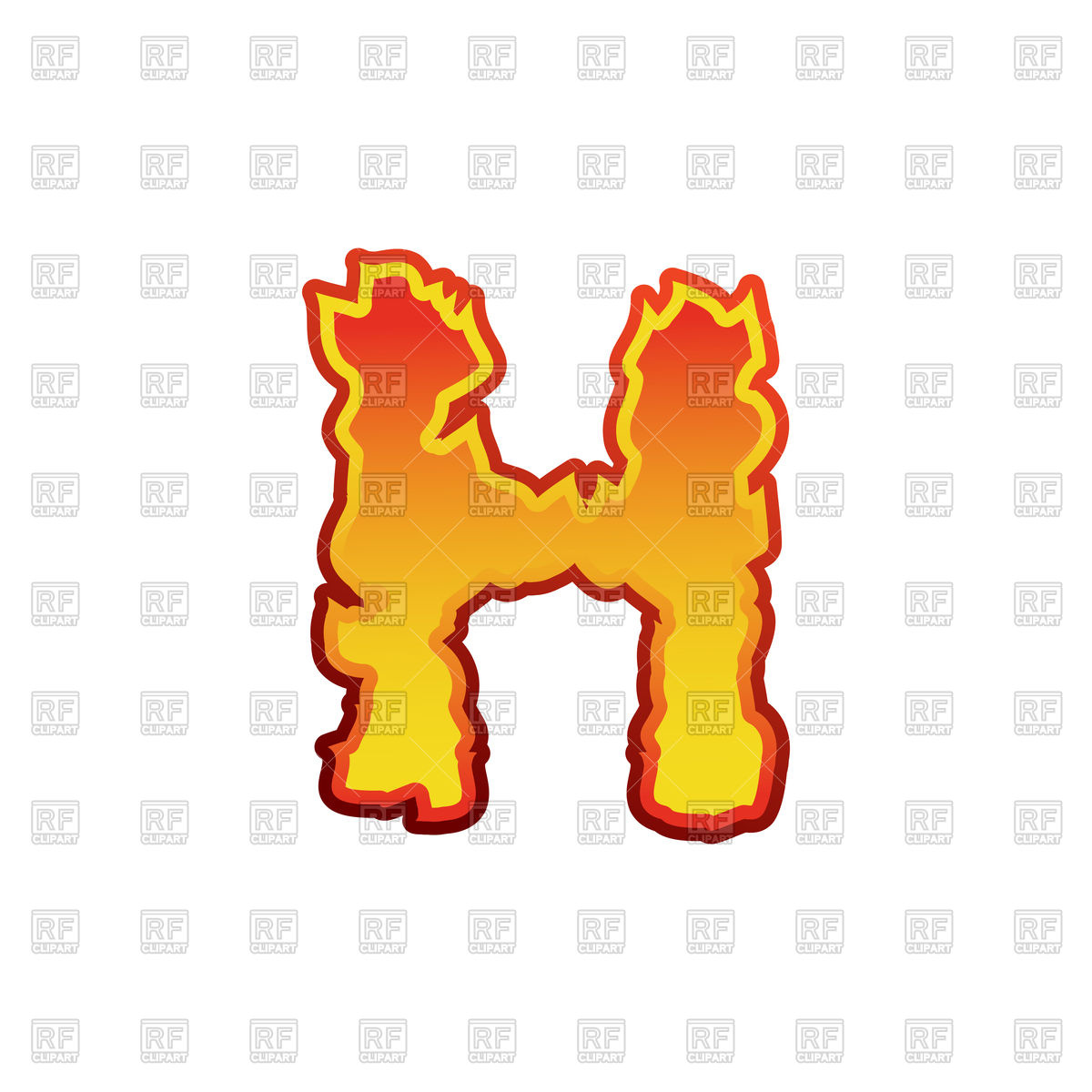 1200x1200 Letter H Fire Font Vector Image Of Fonts Type Popaukropa