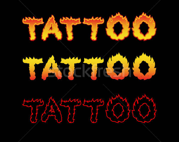 600x476 Tattoo Fire Letters Flame Lettering Comics Font Vector